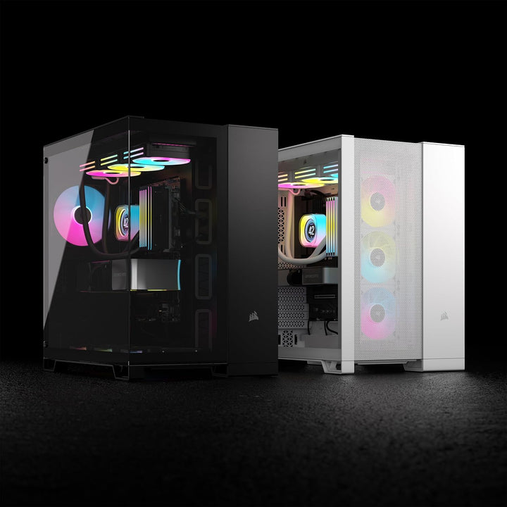 CORSAIR 6500D Airflow Mid-Tower ATX PC-Gehäuse - Ohne Lüfter - Zweikammer-Design - Grosse Kühlungsfl