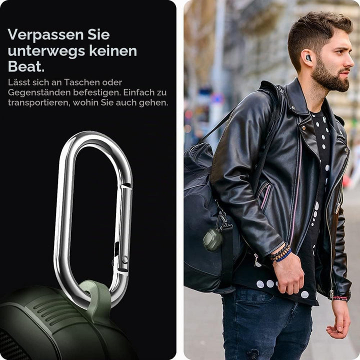 Spigen Rugged Armor Hülle Kompatibel mit Samsung Galaxy Buds 2 Pro | Pro | 2 | Live - Militärgrün, M