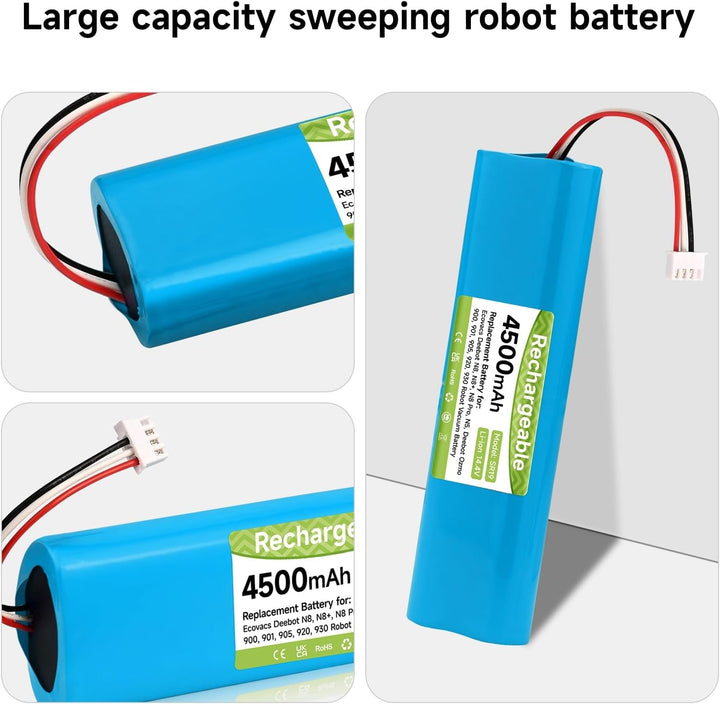 4500mAh/14.4V Ersatzakku für Ecovacs Deebot N8,N8+,N8 Pro,N8 Pro+, N5, for Ecovacs Deebot Ozmo 920/9