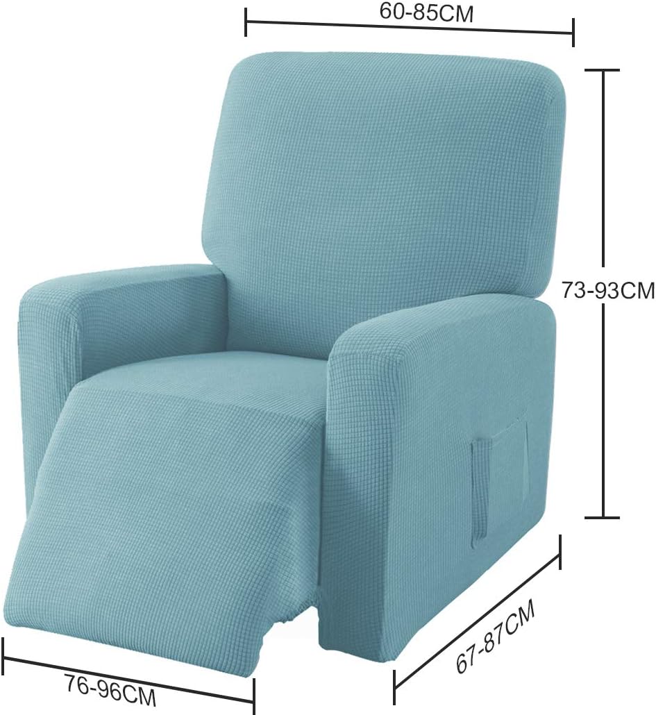 EBETA E Jacquard Sesselbezug, Sesselschoner, Stretchhusse für Relaxsessel Komplett, Elastisch Bezug