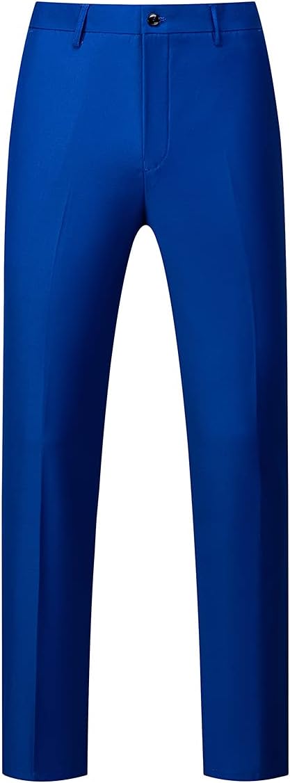 KUDORO Herren Anzüge 3-teilig Slim Fit Eine Knöpfe für Hochzeit Business Herrenanzug Sakko Weste Hos