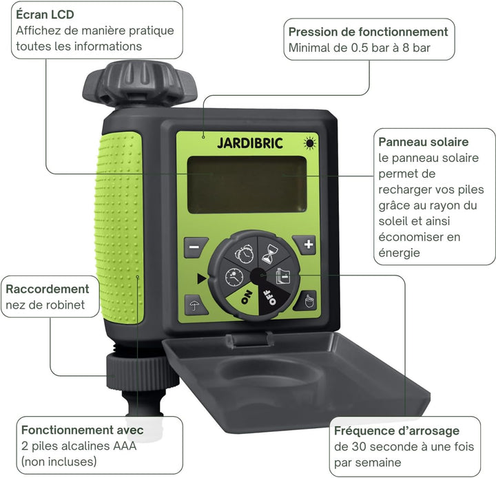 Jardibric 08123 Programmierer Anzeige Digital schwarz