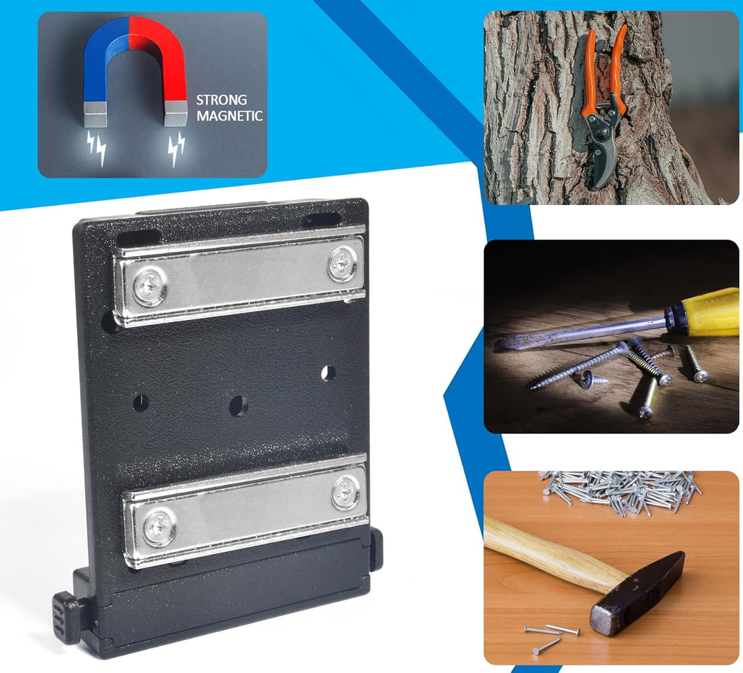 HYS Starke magnetische Werkzeughalterung | Clip-On Gürtel/MOLLE System Magnet Holster für Hammer, Sc