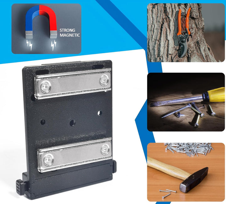 HYS Starke magnetische Werkzeughalterung | Clip-On Gürtel/MOLLE System Magnet Holster für Hammer, Sc