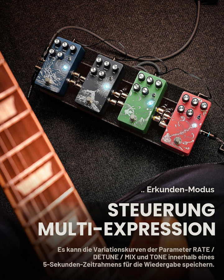 ALABS ORBITAL Pitch Shifter Pedals Für E Guitar,Octave Gitarren Pedal mit 9 Shift Types Effektgerät