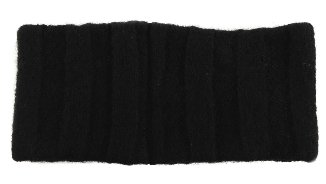 Calvin Klein Stirnband Monologo Defined Rib Headband CK Black schwarz