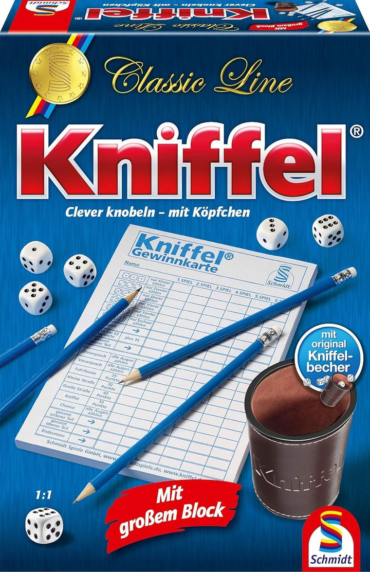 Schmidt Spiele 49197 Die grosse Spielesammlung Premium-Edition, in Einer Metallbox, Bunt & 49203 Kni