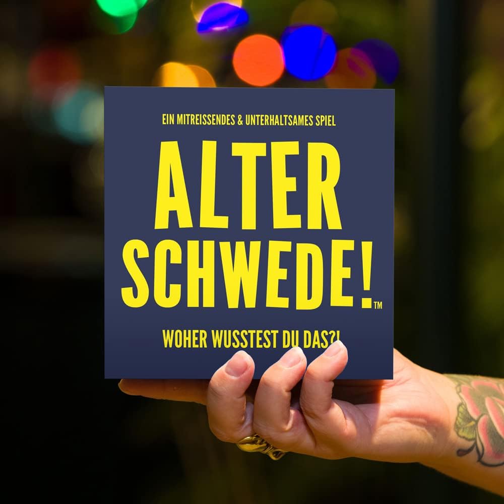 Kylskapspoesi KYL43035 Alter Schwede! - Woher wusstest du das!?, Blau und Weiss