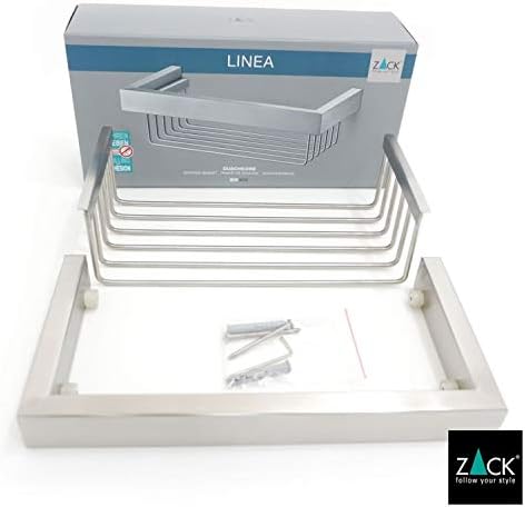 ZACK 40371 "LINEA" Duschkorb, Edelstahl matt,2.76 by 10.43 by 5.12"