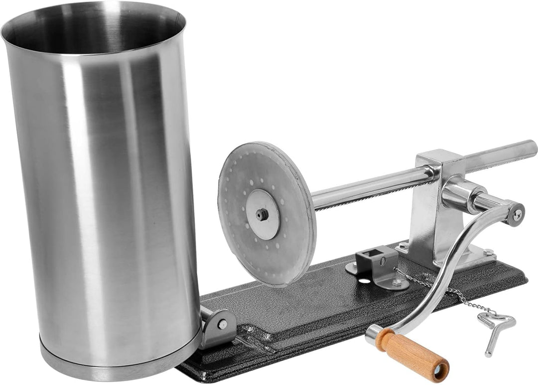 BROWIN® Manuell Wurstfüller aus Edelstahl 311005 | 5 kg horizontale Wurstmaschine | Wurstfüllmaschin