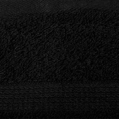 CelinaTex Bari Handtuch Set 2-teilig 1x 70 x 140 cm 1x 80 x 200 cm schwarz Baumwolle Frotteetuch Bad