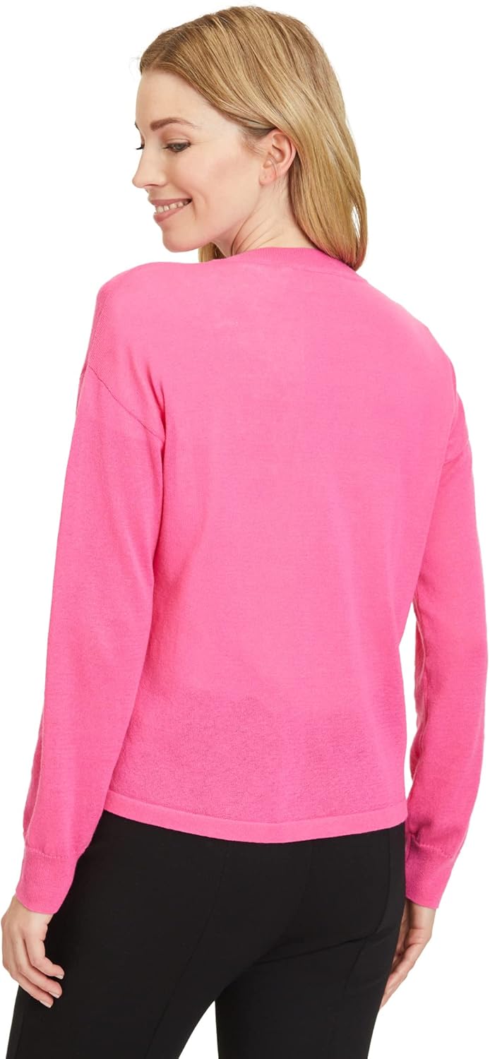Cartoon Damen Basic-Strickjacke mit V-Ausschnitt 38 Carmine Rose, 38 Carmine Rose