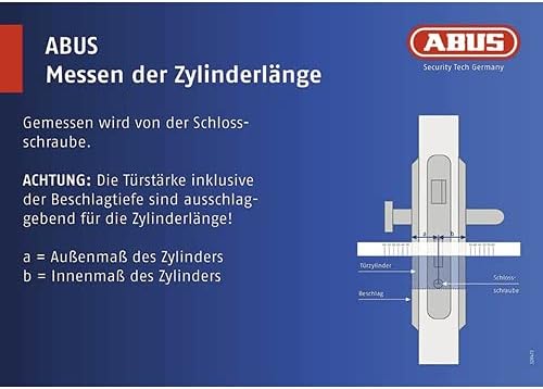 ABUS Profil-Zylinder Silber 4 Set, 4 Set