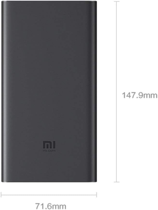 Xiaomi 10000mAh Mi Wireless Power Bank aus Aluminium (Ladung bis zu 3 Geräte gleichzeitig per USB-A,