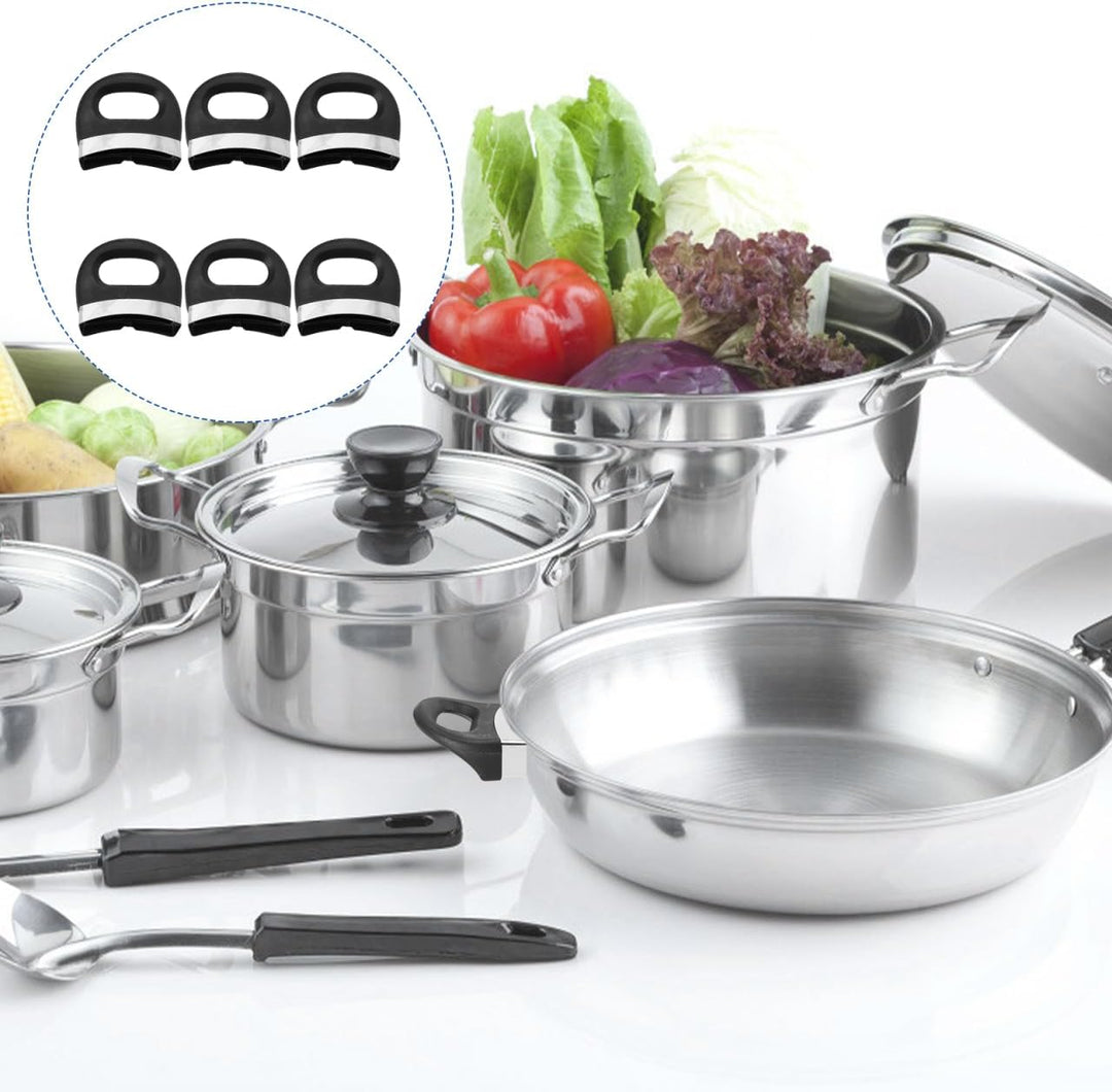 Cabilock Induktionskochtopf Griff Ersatz 7.50X6.50X2.50Cm Edelstahl Topfgriff Set Abnehmbar Doppello