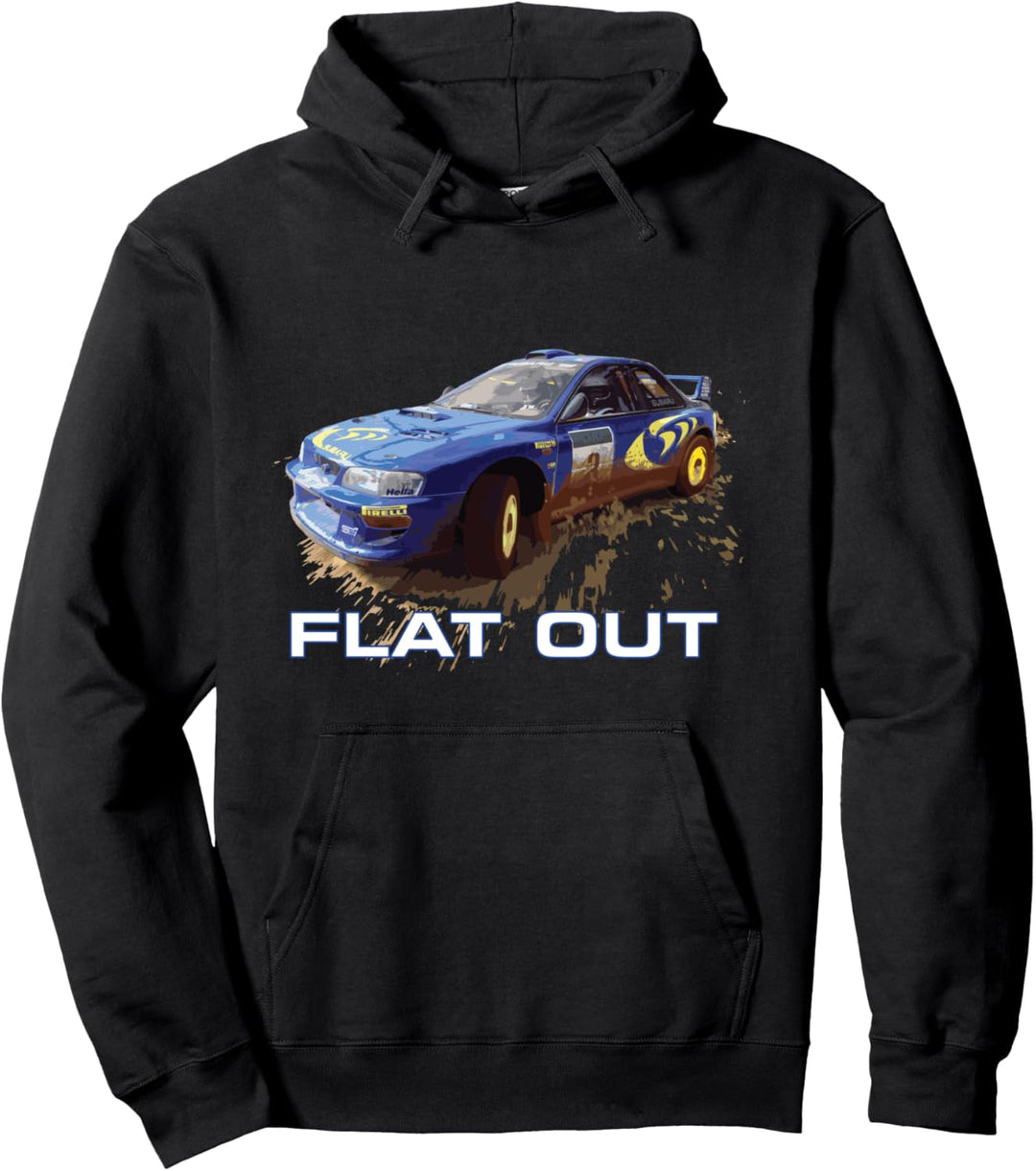JDM World Auto Rallye Blau Colin McRae Flat Out Boxer Pullover Hoodie