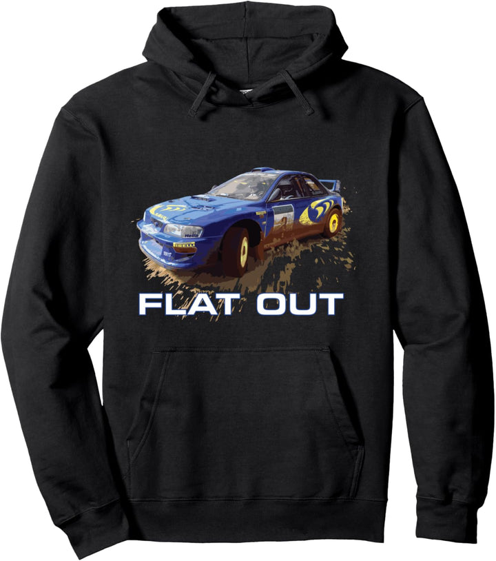 JDM World Auto Rallye Blau Colin McRae Flat Out Boxer Pullover Hoodie