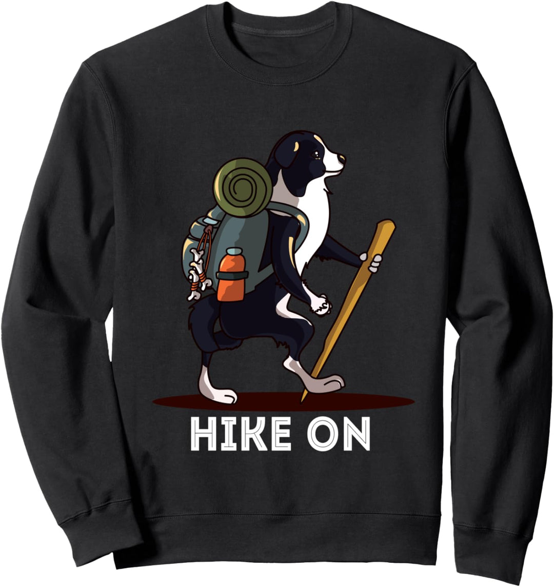 Lustige Australian Shepherd Bergsteigen Wandern Sweatshirt
