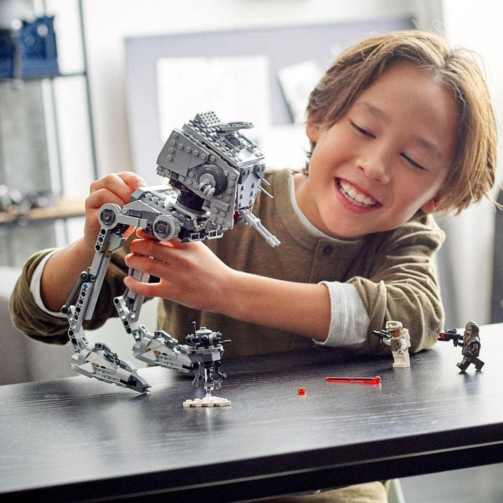 LEGO 75322 Star Wars AT-ST auf Hoth mit Figuren von Chewbacca und Droide, Sammelspielzeug aus Das Im