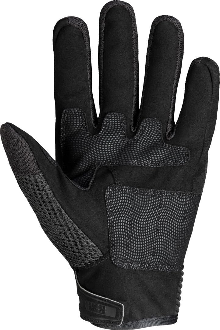 IXS Samur-Air 2.0 Urban Handschuh – Sommer – Knöchelpolster – EN13594 Schwarz S, Schwarz S