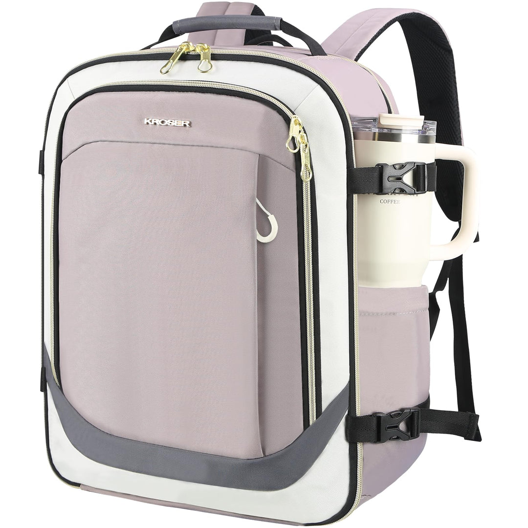 KROSER Laptop Rucksack 17,3 Zoll Handgepäck Daypack wasserabweisende Multifunktions-Laptoptasche für