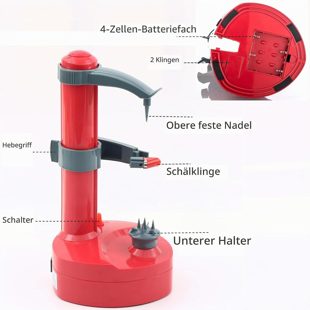 Kartoffelschäler Elektrisch, Apfelschäler Maschine Automatische Drehbare Gemüse Cutter Gemüse Frücht