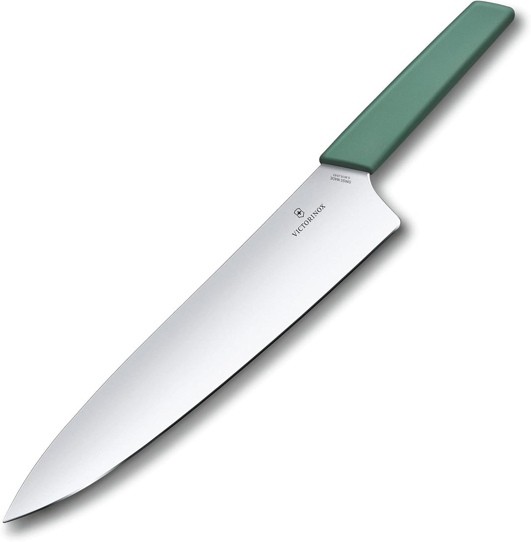 Victorinox Swiss Modern Tranchiermesser für Fleisch, Gerader Schliff, 25 cm lange Klinge aus Edelsta