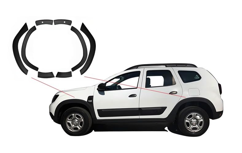 ABS Schutzblechschutz Karosserie-Kit 8 Stück, 2018–2023 für Dacia Duster