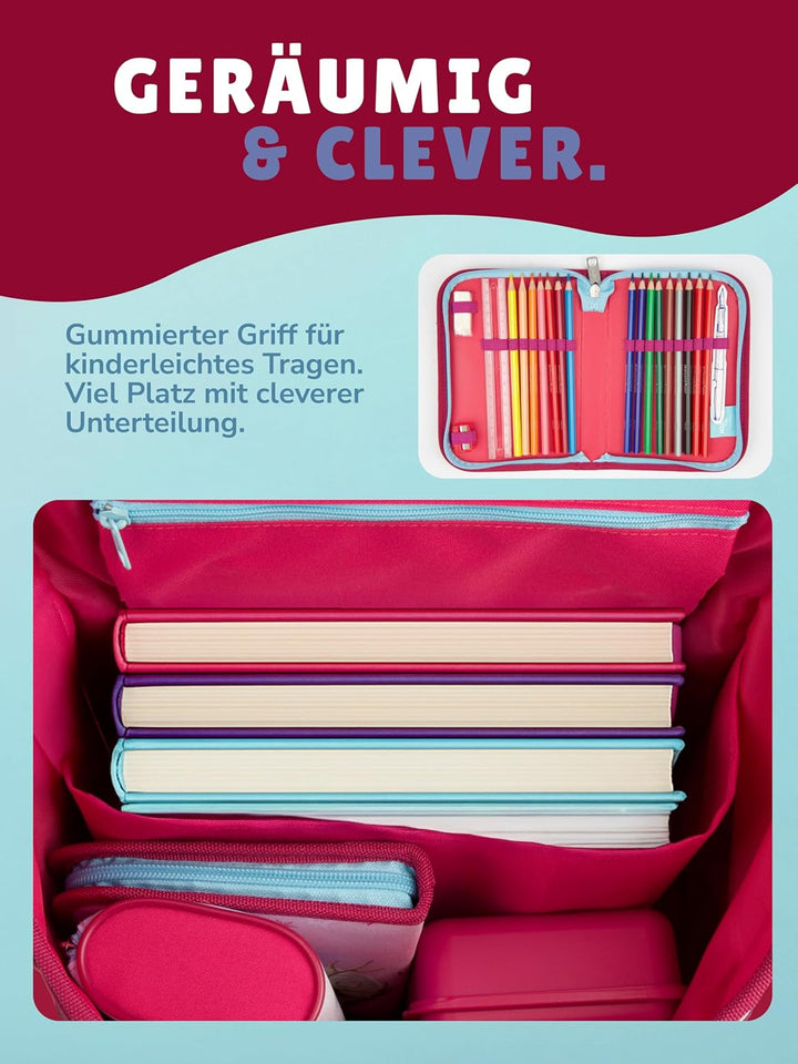 Disney die Eiskönigin Anna & Elsa Schulranzen-Set 9-tlg. Scooli Campus Fit Frozen Magic mit Sporttas