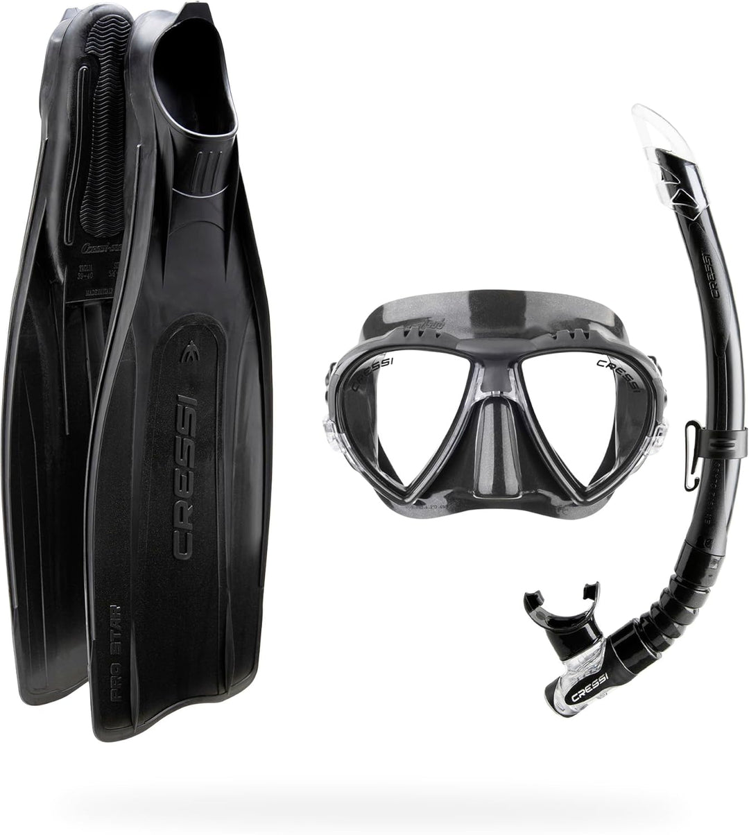 Cressi Pro Star Bag Erwachsene Apnoe / Schnorcheln Set - Cressi: Italian Quality Since 1946 45/46 Sc