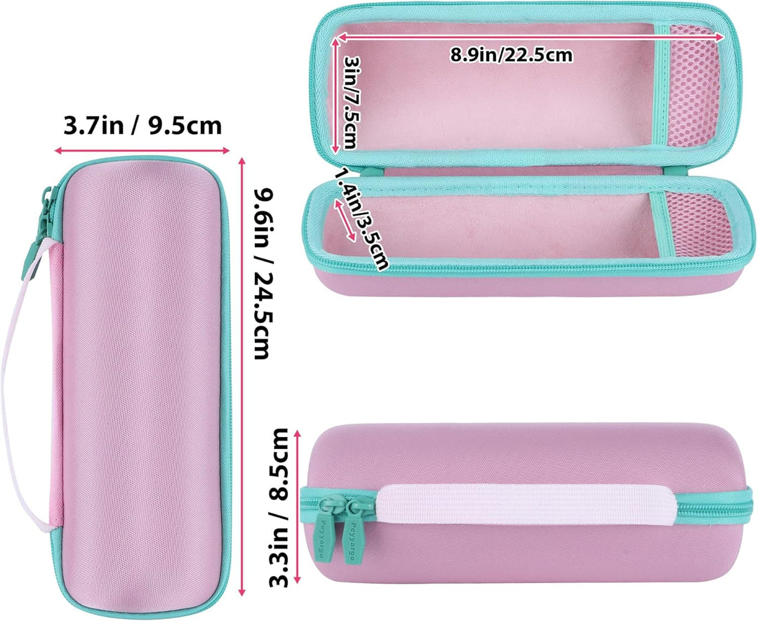 Hart Schutzhülle kompatibel mit JBL Flip 7/ Flip 6/ Flip 5 Tragbarer Lautsprecher Rosa + Minzgrün, R