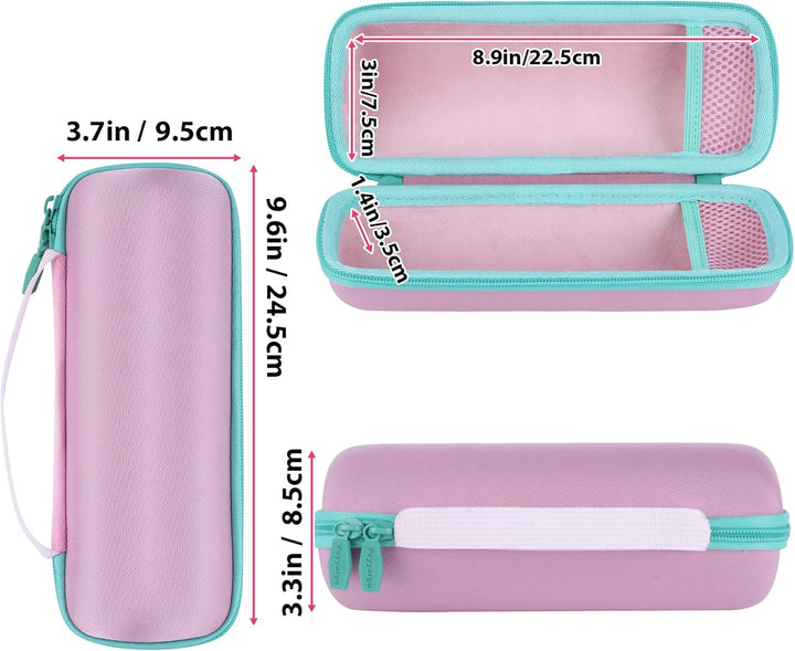 Hart Schutzhülle kompatibel mit JBL Flip 7/ Flip 6/ Flip 5 Tragbarer Lautsprecher Rosa + Minzgrün, R