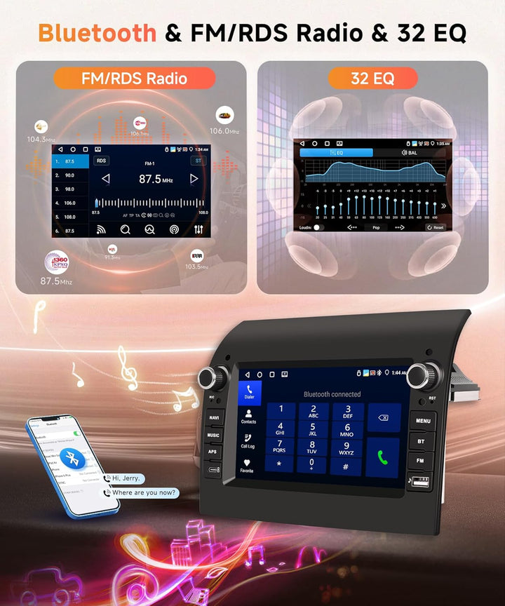 4G+64G Android Autoradio für FIAT Ducato 2008-2015/Peugeot Boxer 2/Citroen Jumper 2011-2015 Wireless