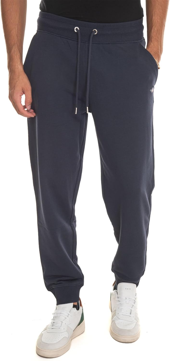 GANT Herren Reg Shield Sweatpants Logo Sweathose XXL Evening Blue, XXL Evening Blue