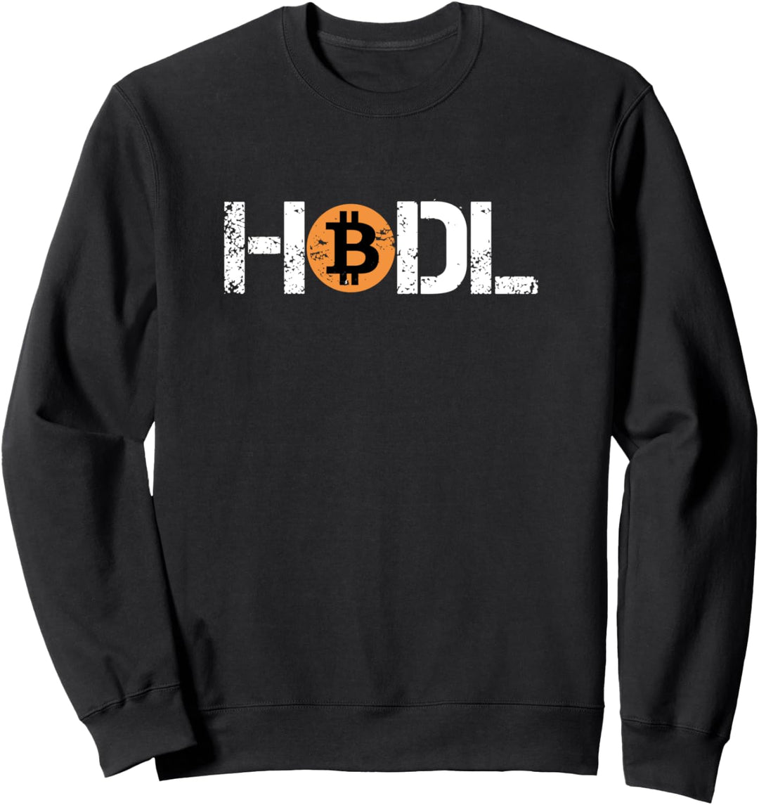 HALTEN Bitcoin BTC Logo Kryptowährung Händler Geschenk Sweatshirt