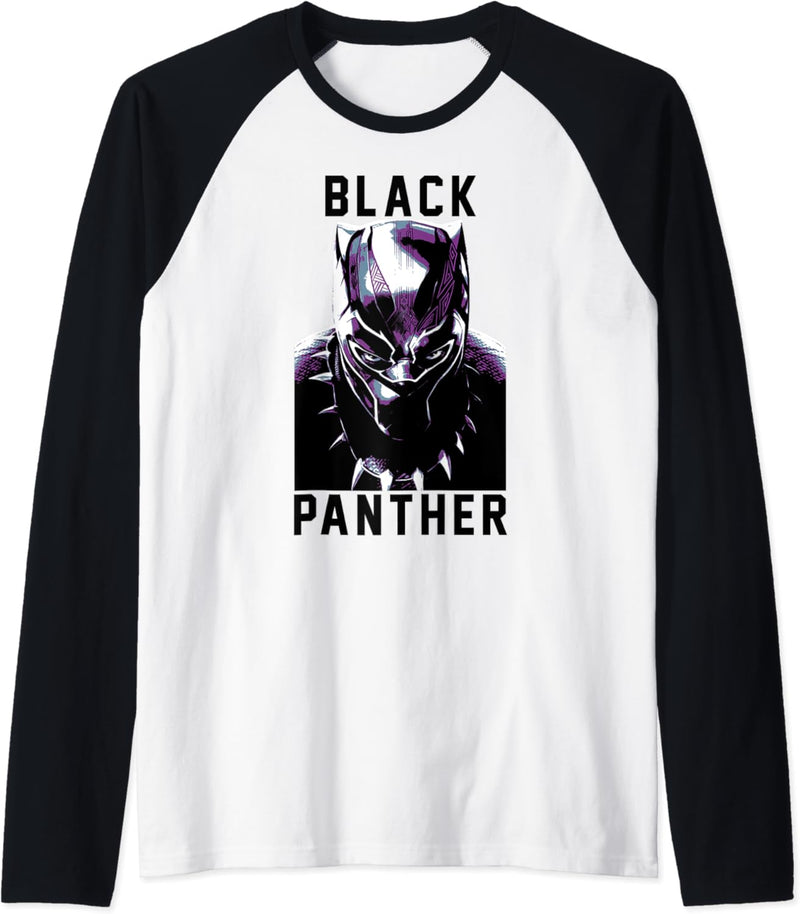 Marvel Black Panther Avengers Stare Collegiate Raglan