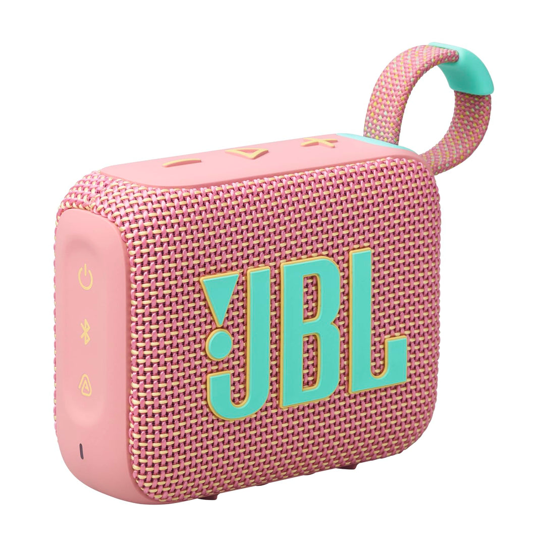 JBL Go 4 in Pink – Tragbare Bluetooth-Lautsprecher-Box mit JBL Pro Sound, tiefem Bass und Playtime-B