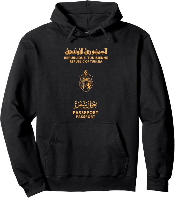 Tunesien, Tunesien Reisepass, Tunesien Flagge, Tunesien. Pullover Hoodie
