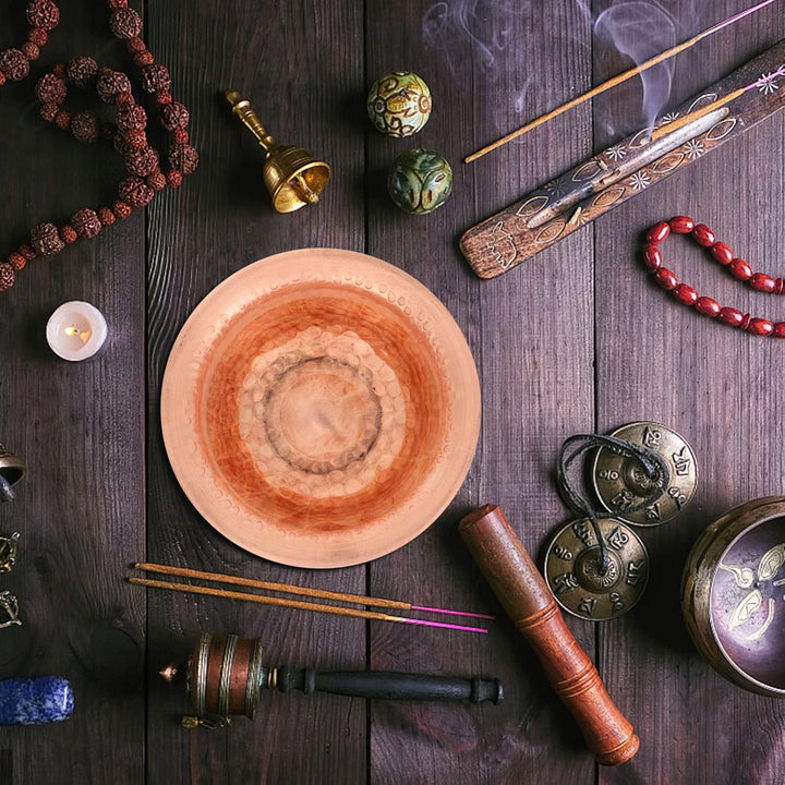 Beavorty 4stücke Kupfer Schale Buddhistisch Filigran Dekoration Wohnaccessoire Wasseropfer Schale Fü