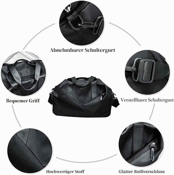 CORIOS Reisetaschen Duffle Bag für Herren/Damen Nylon Sporttasche Fitnesstasche Weekender Übernachtu