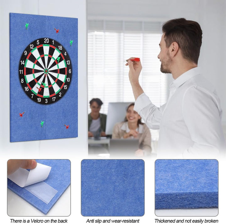 Dartboard Wandschutz, Filz-Dartboard-Wandschutz Selbstklebend Dartscheiben Umrandung, Dart Wandschut