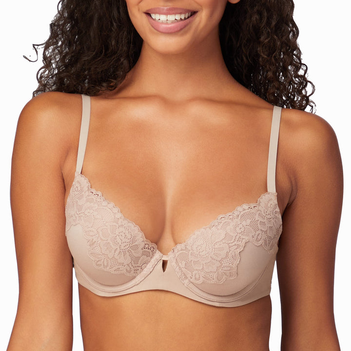 Maidenform Damen Comfort Devotion Bügelloser Spitze, Your Weicher Mikrofaser Natürlichem Lift, Beque