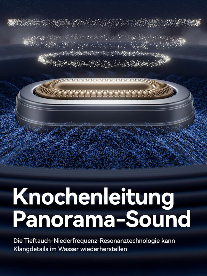 Sanag B33S Knochenschall Kopfhörer Schwimmen, IPX8 Wasserdichte Bluetooth Open Ear Kopfhörer mit Mik