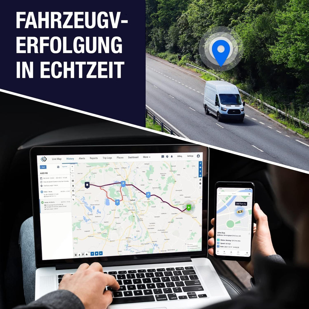 GPSLive DB4 GPS Tracker Auto, Van, Flotte, KFZ | Made in EU | Einstecken und loslegen | Livetracking