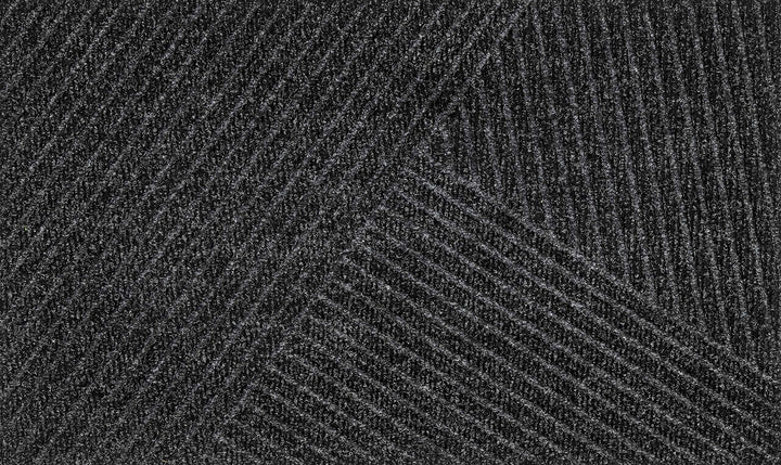 DUNE Stripes dark grey 45x75 cm, innen und aussen, waschbar 45x75cm, 45x75cm