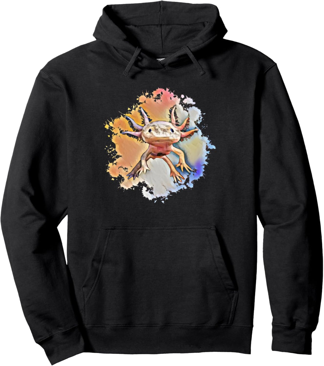 Axolotl Motiv Amphibie Axolotls Pullover Hoodie