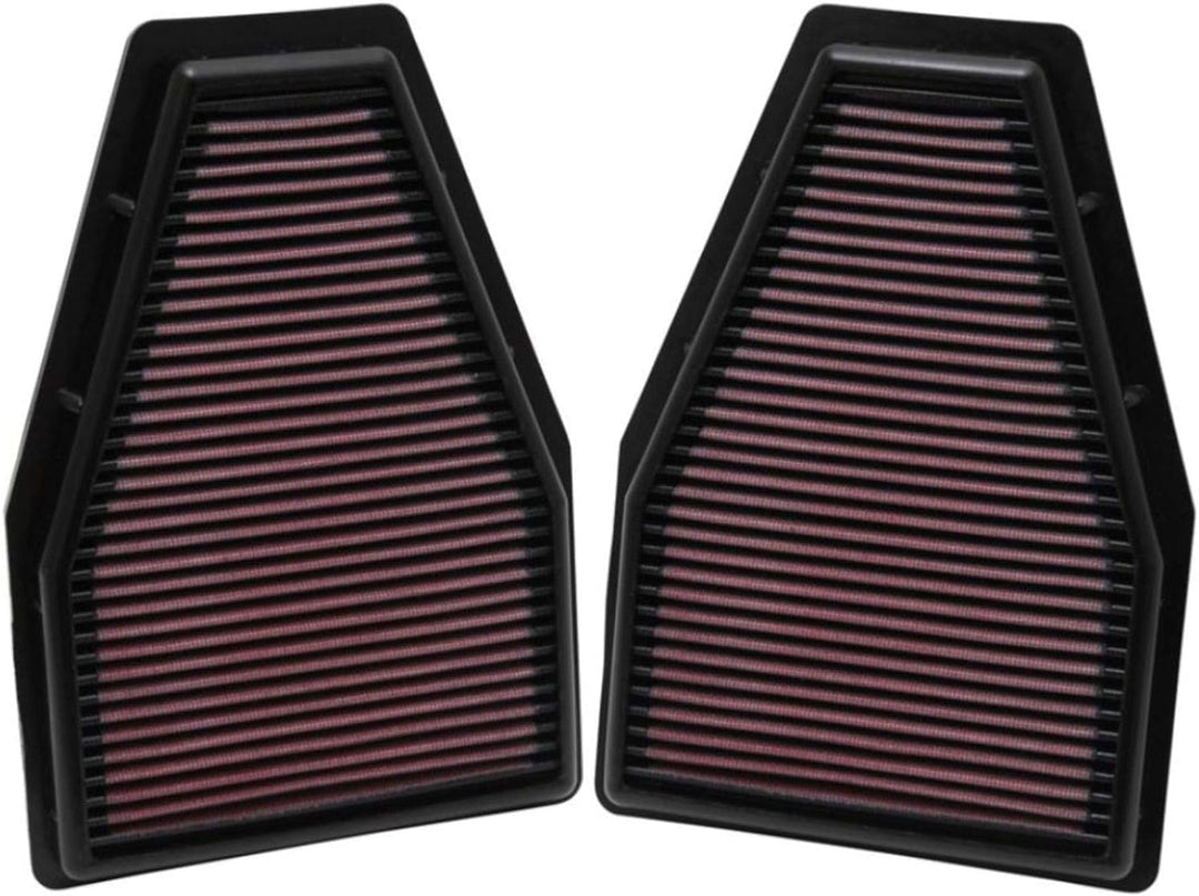 K&N 33-2484 Waschbarer und wiederverwendbarer KFZ Tauschluftfilter, Rot