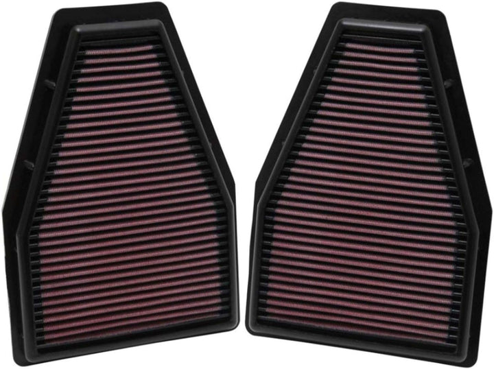 K&N 33-2484 Waschbarer und wiederverwendbarer KFZ Tauschluftfilter, Rot