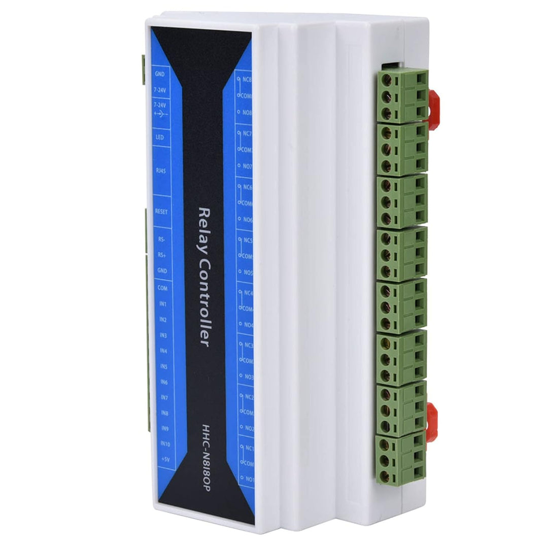 Fafeicy 8 Kanälen Ethernet Relais, Netzwerk Relaismodul, Fernbedienungsrelaisgerät, fünf Arbeitsmodi