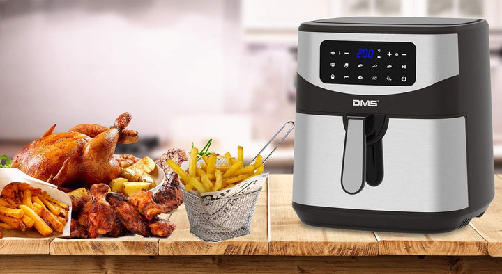 DMS XXXL 7 Liter Heissluftfritteuse | fritteuse | Backofen | Heissluftgrill | Cooker | fettfrei und
